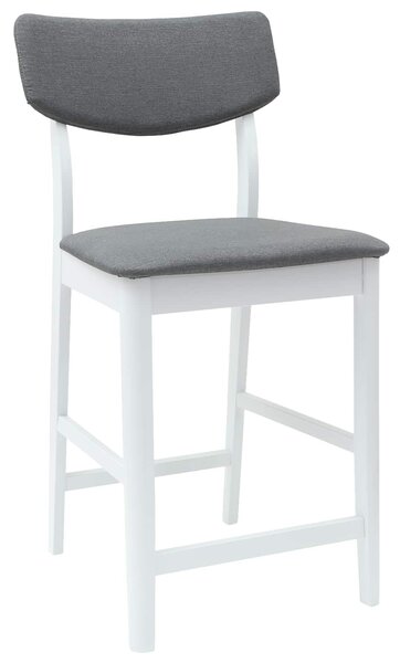 VidaXL Étkező Székek 2 pcs Fehér 48 x 49 x 95 cm Tömör Gumi Fa