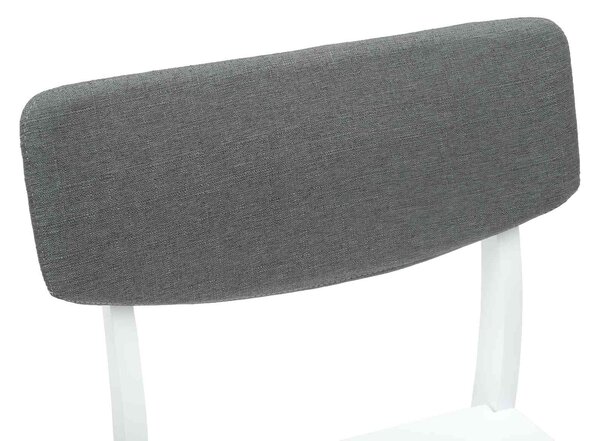 VidaXL Étkező Székek 2 pcs Fehér 48 x 49 x 95 cm Tömör Gumi Fa