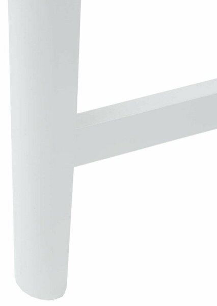 VidaXL Étkező Székek 2 pcs Fehér 48 x 49 x 95 cm Tömör Gumi Fa
