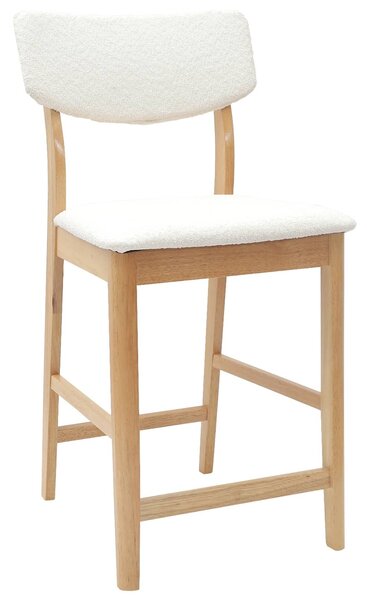VidaXL Étkező Székek 2 pcs Természetes 48 x 49 x 95 cm Tömör Gumi Fa