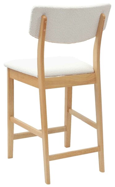 VidaXL Étkező Székek 2 pcs Természetes 48 x 49 x 95 cm Tömör Gumi Fa