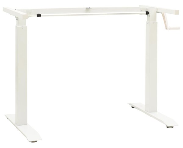 Asztal tárolóval Fehér és Természetes 140 x 60 cm Tömör Tölgyfa