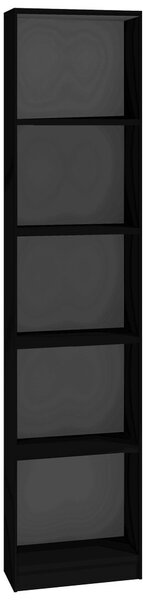 Aldabra R40 polcos szekrény, 40x182x30 cm, fekete