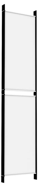 Fehér 5 paneles paraván 250x220 cm szövet
