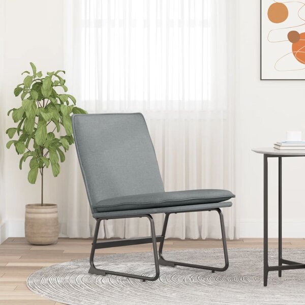 Világosszürke szövet pihenőszék 52 x 75 x 76 cm
