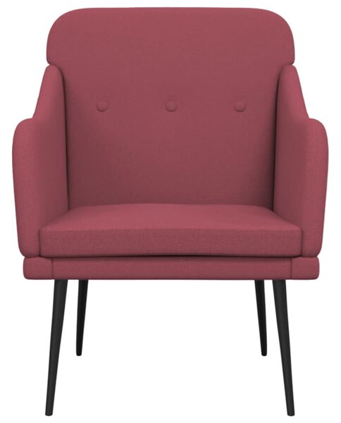 Bordó szövetfotel 63 x 76 x 80 cm