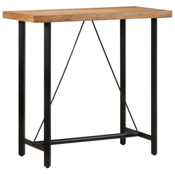 Tömör akácfa és vas bárasztal 110 x 55 x 107 cm