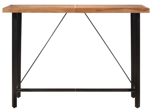 Tömör akácfa és vas bárasztal 150 x 70 x 107 cm