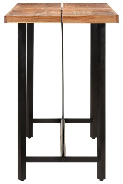 Tömör akácfa és vas bárasztal 150 x 70 x 107 cm