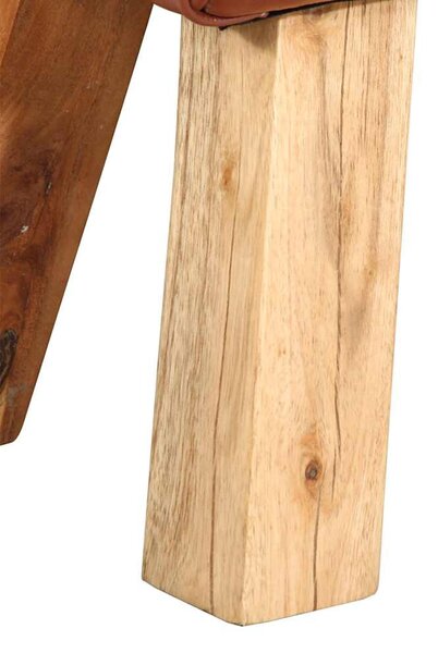 Barna valódi bőr tornapad 110 cm