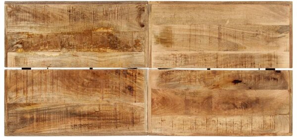Tömör mangófa és vas bárasztal 150 x 70 x 107 cm