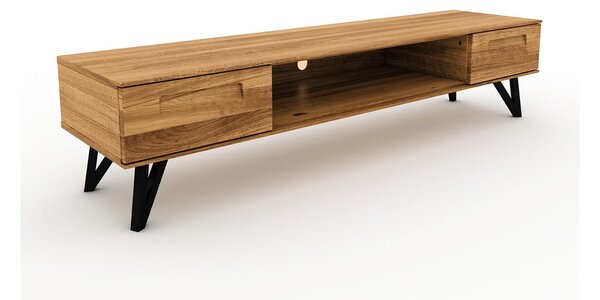 Tölgyfa TV-állvány 182x42 cm Golo - The Beds