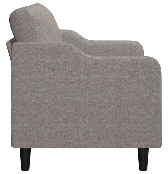 Kétszemélyes tópszínű szövet kanapé 120 cm