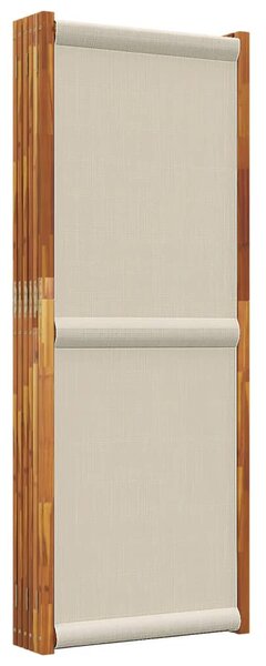 Világosszürke 6 paneles térelválasztó 420 x 180 cm