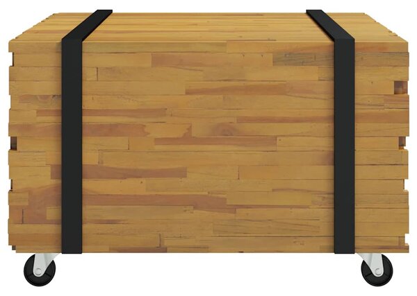 Dohányzóasztal Barna 60 x 60 x 38 cm Tömör Teakfa