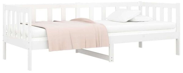 VidaXL fehér tömör fenyőfa kanapéágy 90 x 190 cm