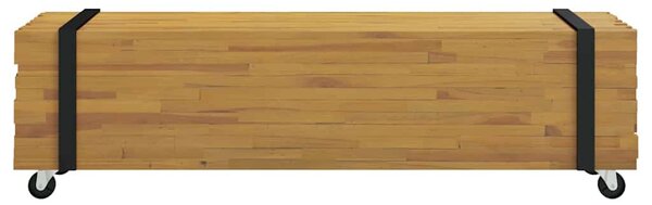 TV állvány Barna 110 x 30 x 30 cm Tömör Teakfa