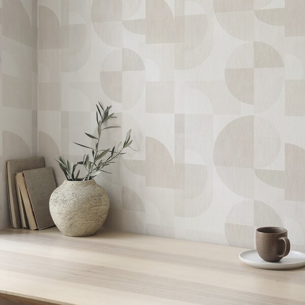 Tapéta Minimalista geometria világos krémszínű palettában, Tapétá skandináv stílusban, a00189 : Uwalls.hu