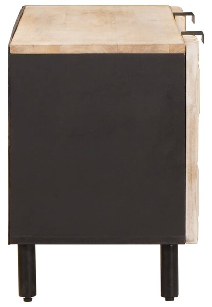 TV szekrény polcokkal Fehér mosott felület 105 x 33,5 x 46 cm