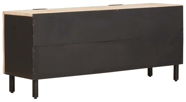 TV szekrény polcokkal Fehér mosott felület 105 x 33,5 x 46 cm