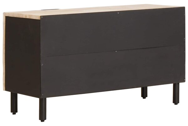 TV szekrény Fehér mosott felület 80 x 33 x 46 cm Tömör Mangófát