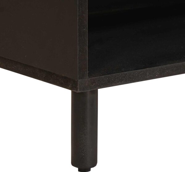 TV szekrény Fehér mosott felület 80 x 33 x 46 cm Tömör Mangófát