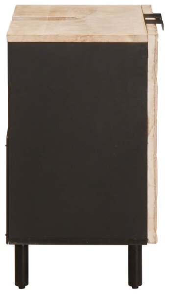 Fürdőszobai mosdószekrény Fehér 62 x 33 x 58 cm Tömör Mangófát