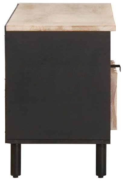 TV szekrény fiókkal Fehér mosott felület 100 x 33 x 46 cm