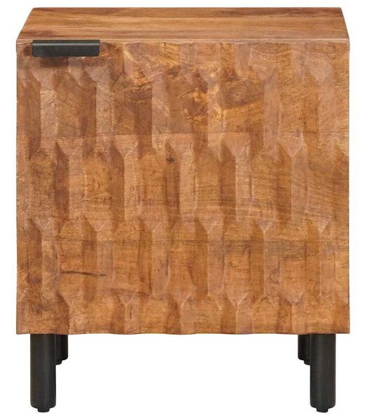 Éjjeliszekrény 2 db Barna 40 x 33 x 46 cm Tömör Mangófát