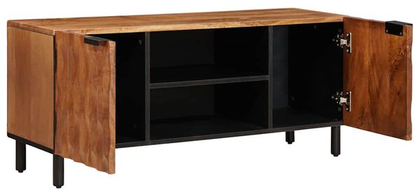 TV szekrény Akácbarna felület 105 x 33,5 x 46 cm Tömör Mangófát