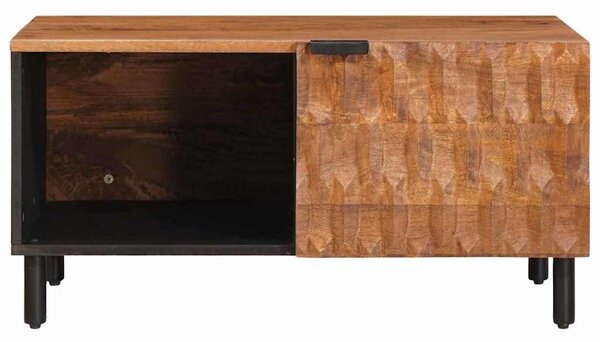 Dohányzóasztal Barna 80 x 50 x 40 cm Tömör Mangófát
