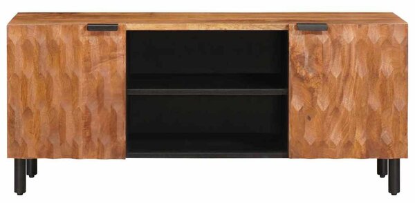 TV szekrény Akácbarna felület 105 x 33,5 x 46 cm Tömör Mangófát