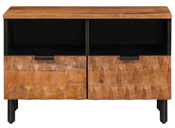TV szekrény Akácbarna felület 70 x 33,5 x 46 cm Tömör Mangófát