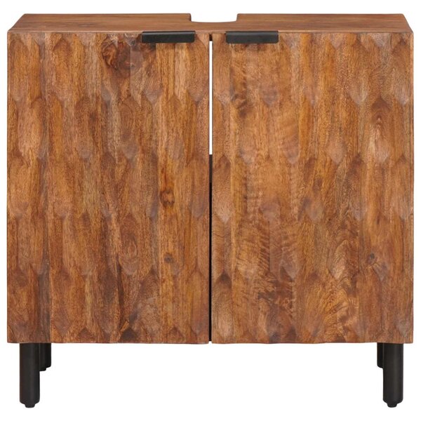 Fürdőszobai mosdószekrény Barna 62 x 33 x 58 cm Tömör Mangófát