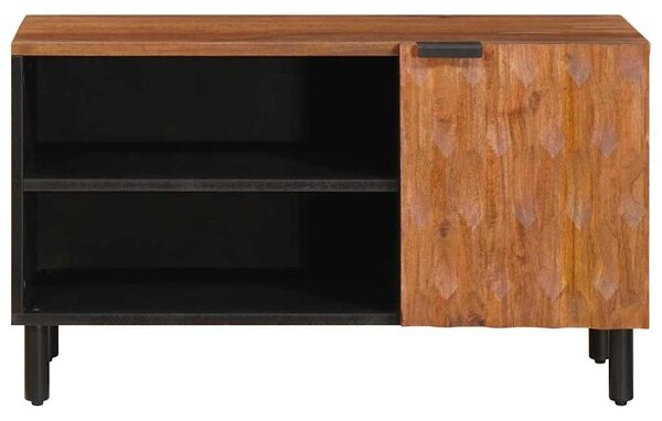 TV szekrény Akácbarna felület 80 x 33 x 46 cm Tömör Mangófát