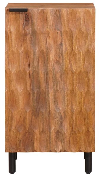 Széf tárolóval Akácbarna felület 40 x 33 x 75 cm Tömör Mangófát