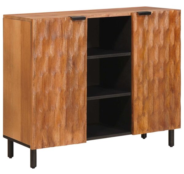Széf polcokkal Akácbarna felület 90 x 33 x 75 cm Tömör Mangófát