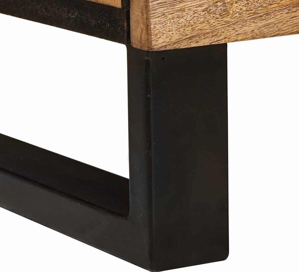 TV szekrény polcokkal Barna 105 x 33 x 46 cm Tömör Mangófát