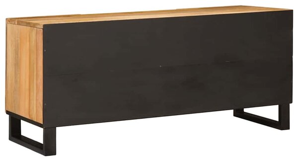 TV szekrény polcokkal Barna 105 x 33 x 46 cm Tömör Mangófát