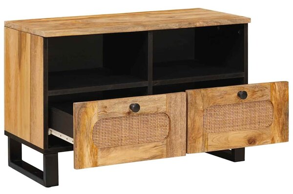 TV szekrény fiókkal Barna 70 x 33 x 46 cm Tömör Mangófát