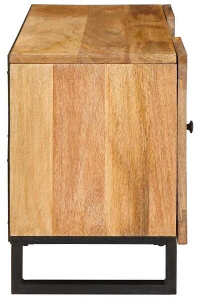 TV szekrény polcokkal Barna 105 x 33 x 46 cm Tömör Mangófát
