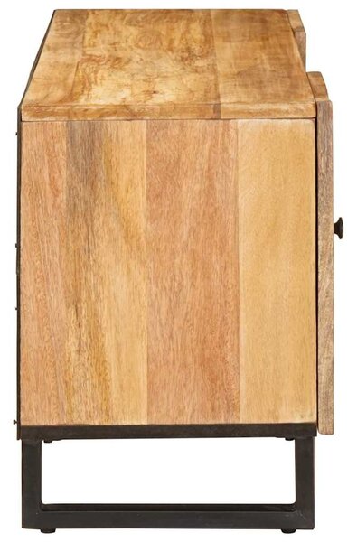 TV szekrény fiókkal Barna 105 x 33 x 46 cm Tömör Mangófát