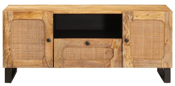 TV szekrény fiókkal Barna 105 x 33 x 46 cm Tömör Mangófát