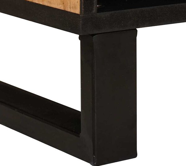TV szekrény fiókkal Barna 80 x 33 x 46 cm Tömör Mangófát