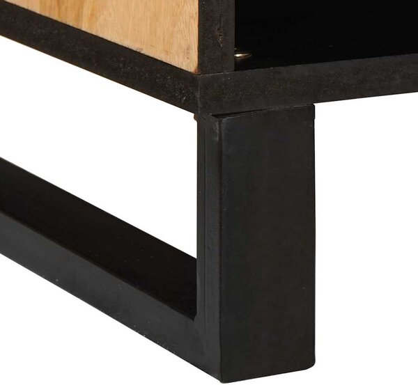 TV szekrény tárolóval Barna 80 x 33 x 46 cm Tömör Mangófát