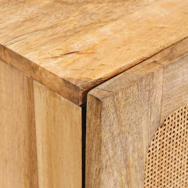 Széf tárolóval ajtóval Barna 40 x 33 x 75 cm Tömör Mangófát