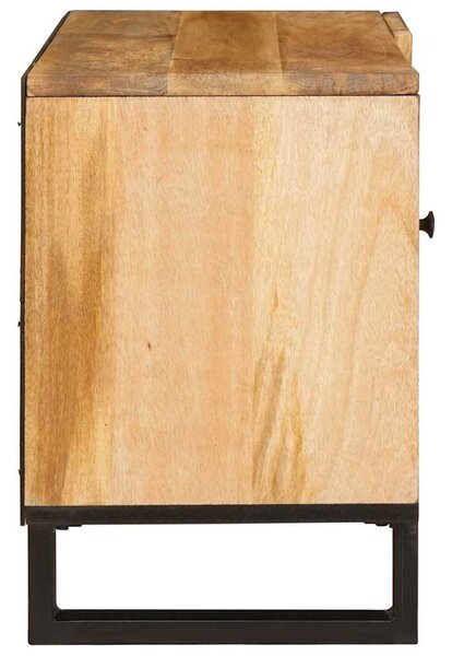 TV szekrény tárolóval Barna 80 x 33 x 46 cm Tömör Mangófát