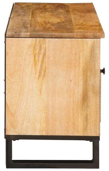 TV szekrény fiókkal Barna 100 x 33 x 46 cm Tömör Mangófát