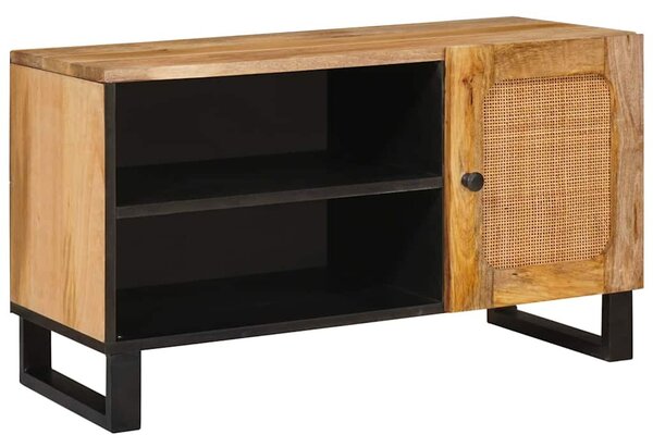 TV szekrény tárolóval Barna 80 x 33 x 46 cm Tömör Mangófát