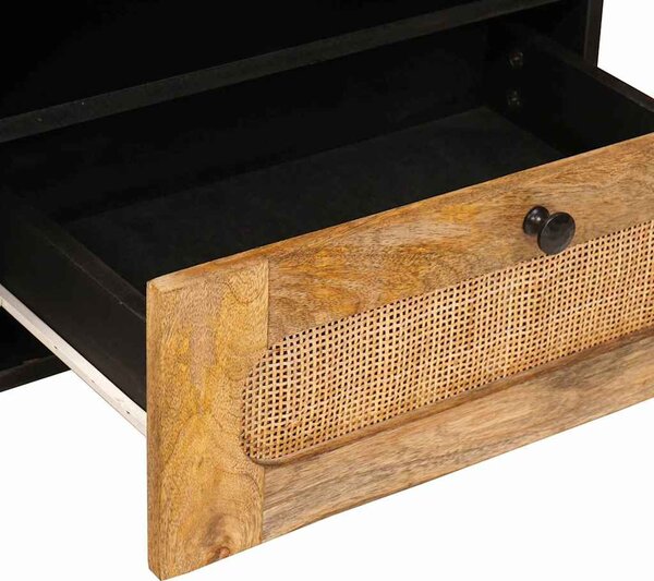TV szekrény fiókkal Barna 80 x 33 x 46 cm Tömör Mangófát
